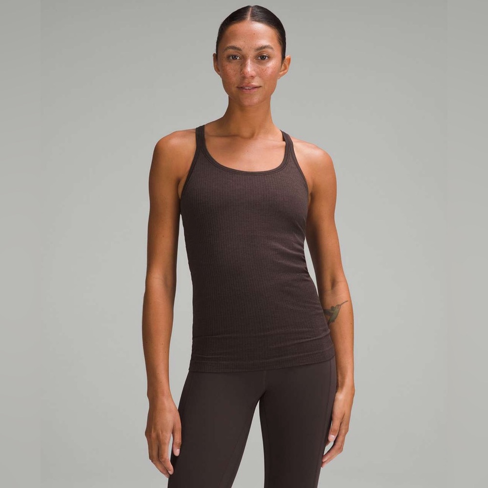 Lululemon Ebb to Street Tank Espresso